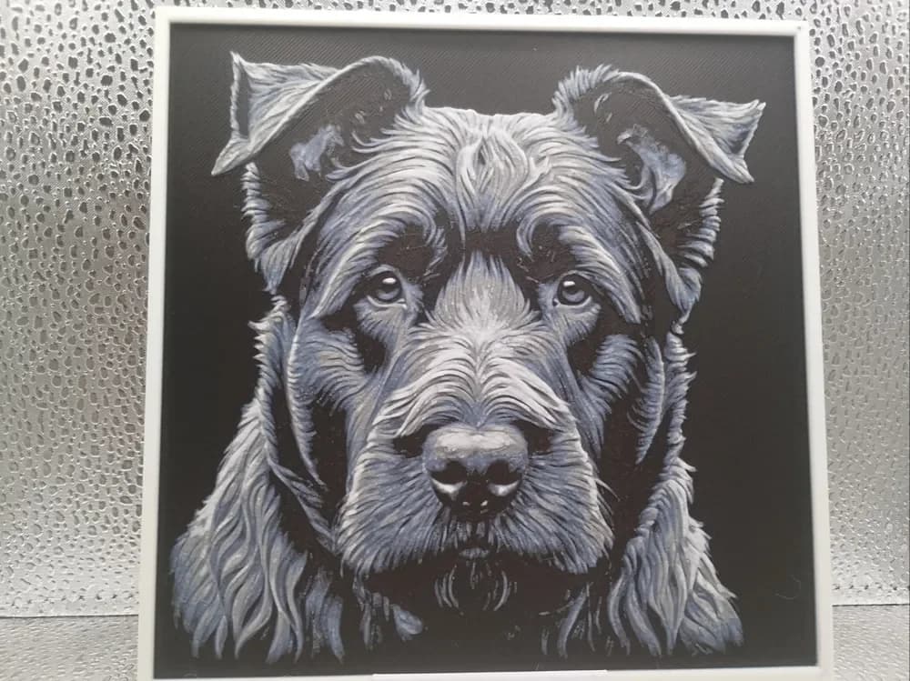 Bouvier des Flandres hueforge by Borishotch Industries HueForge model: Bouvier des Flandres hueforge by Borishotch Industries