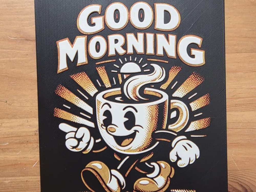 Good Morning Hueforge by Morganja HueForge model: Good Morning Hueforge by Morganja
