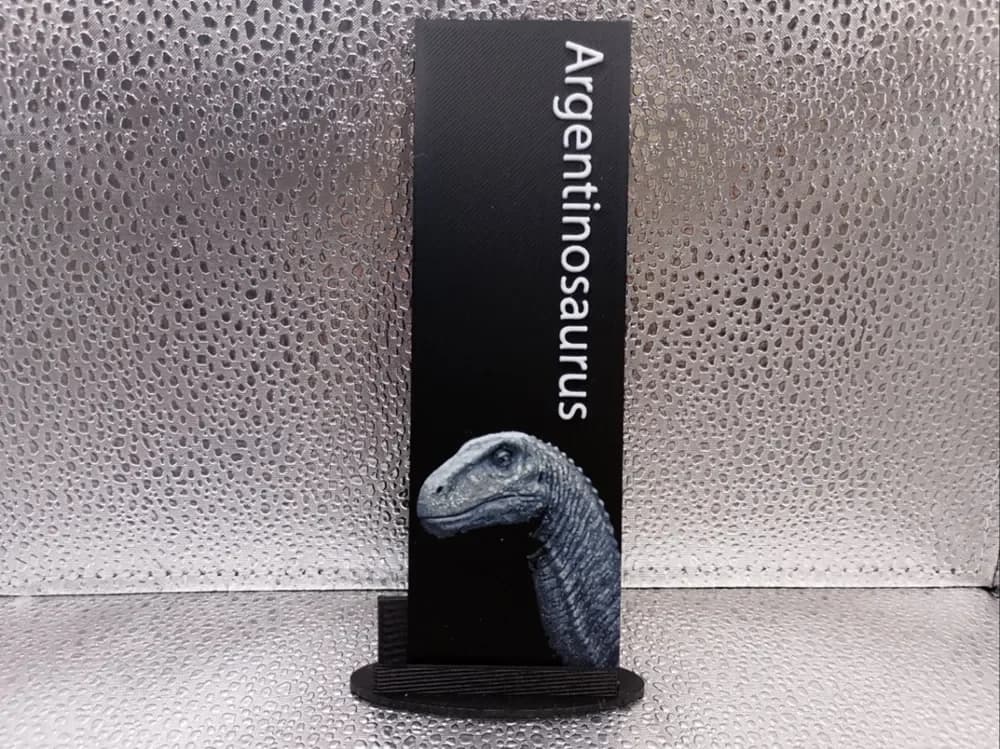 Argentinosaurus Bookmark hueforge by Borishotch Industries HueForge model: Argentinosaurus Bookmark hueforge by Borishotch Industries