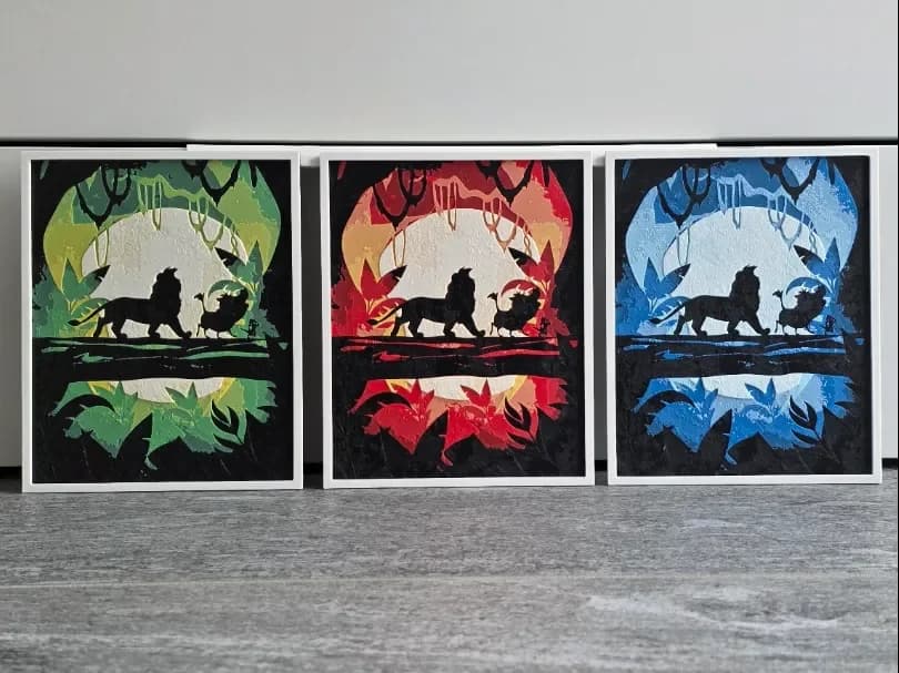 Disney Lion King Hueforge by RIVY3Dprint HueForge model: Disney Lion King Hueforge by RIVY3Dprint