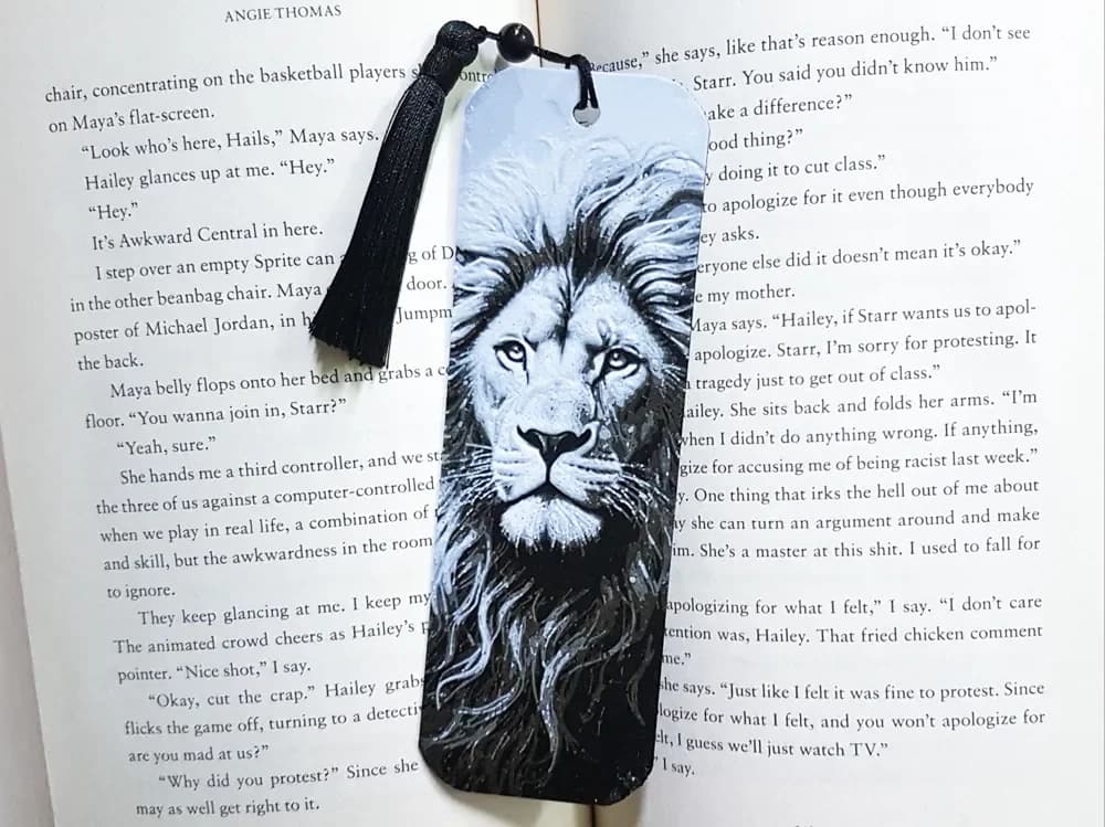 Bookmark, Lion, Hueforge Bookmark, Lion, Hueforge