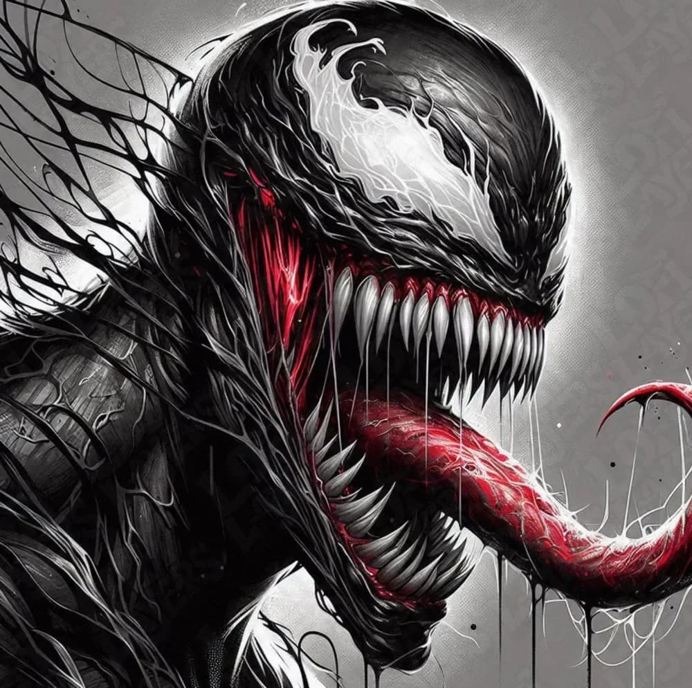 Venom Symbiote Hueforge by LoFi Layers HueForge model: Venom Symbiote Hueforge by LoFi Layers