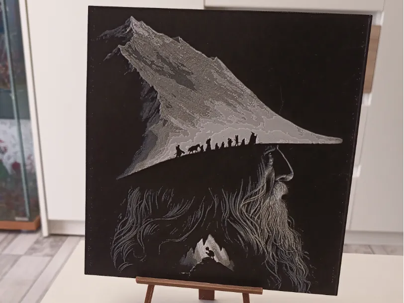 The Lord of the Rings - TLOTR Hueforge by 3DNesy HueForge model: The Lord of the Rings - TLOTR Hueforge by 3DNesy