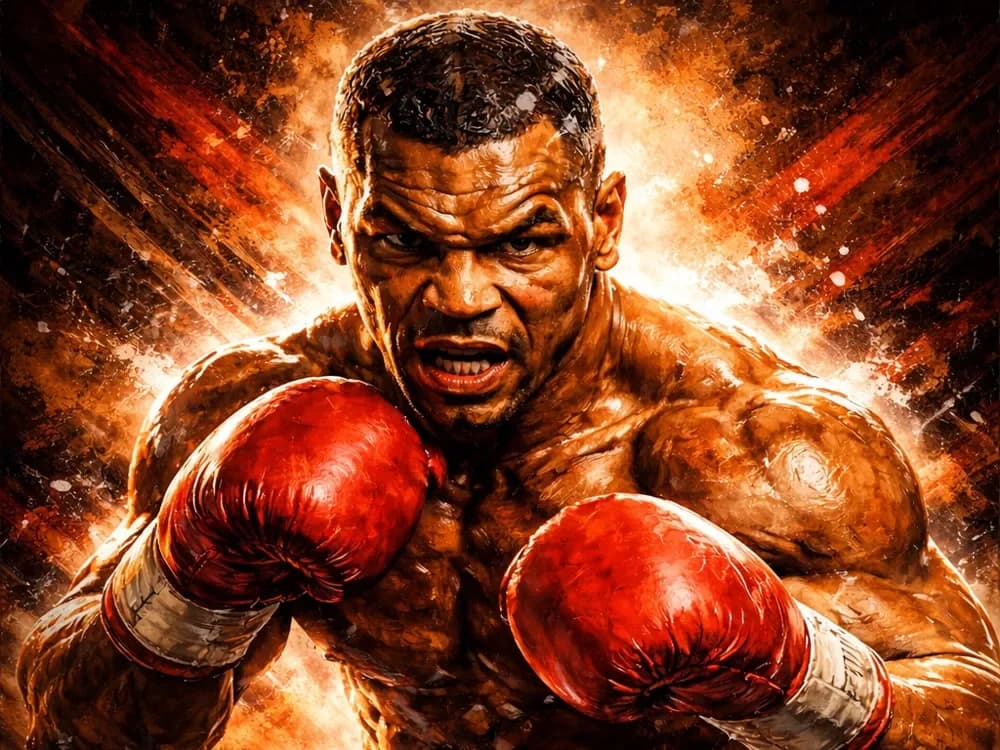 Hueforge Mike Tyson by Hueforge Maker HueForge model: Hueforge Mike Tyson by Hueforge Maker