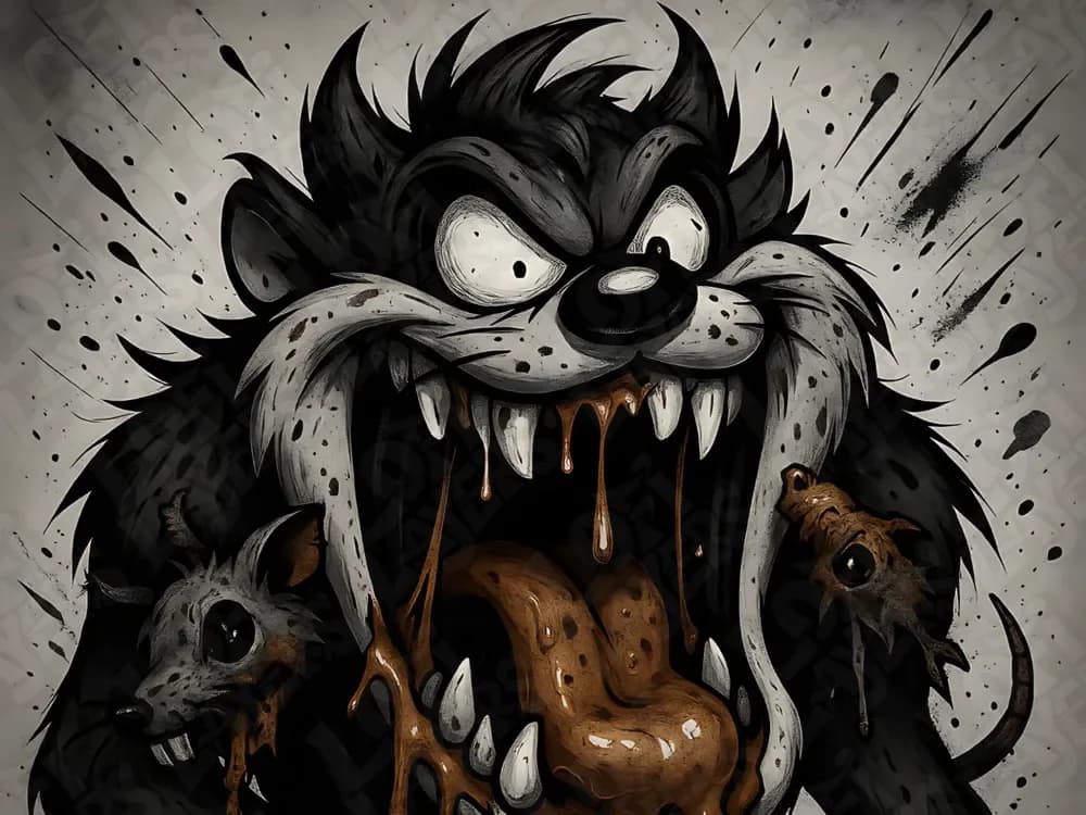 Taz Hueforge (Rat Fink Style) by LoFi Layers HueForge model: Taz Hueforge (Rat Fink Style) by LoFi Layers