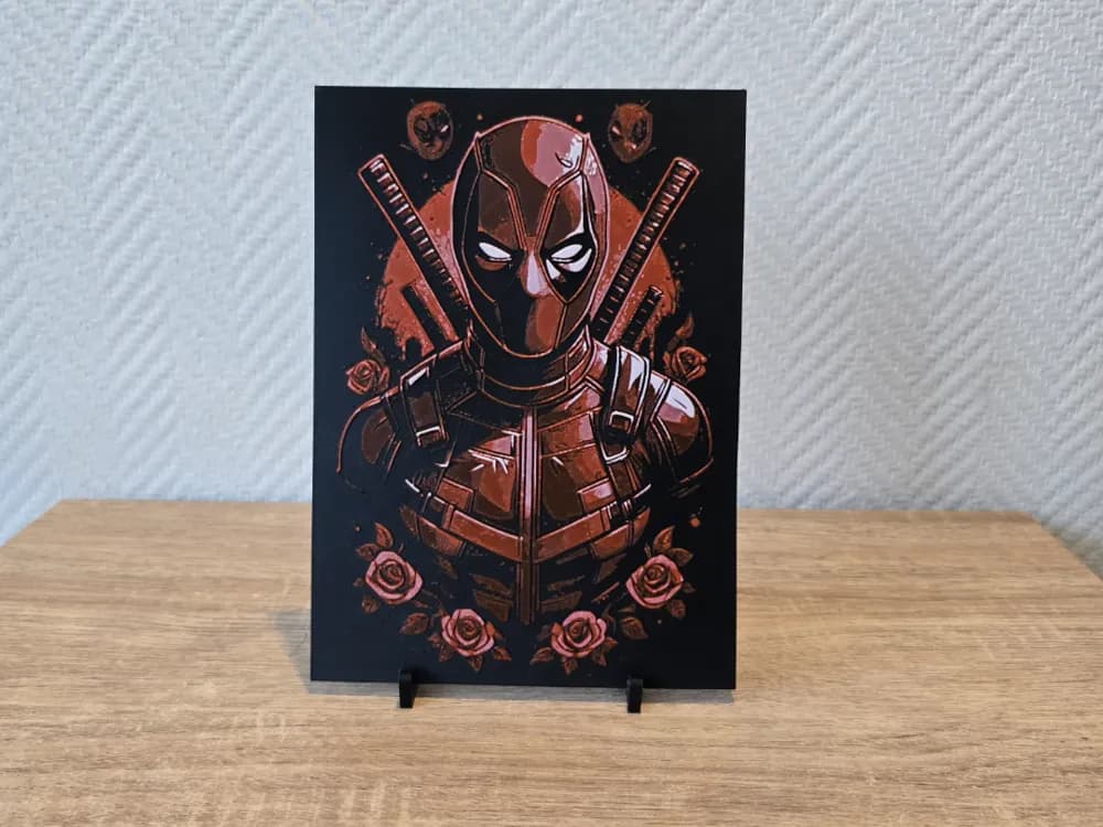 Deadpool Hueforge by Kactus Fpv HueForge model: Deadpool Hueforge by Kactus Fpv