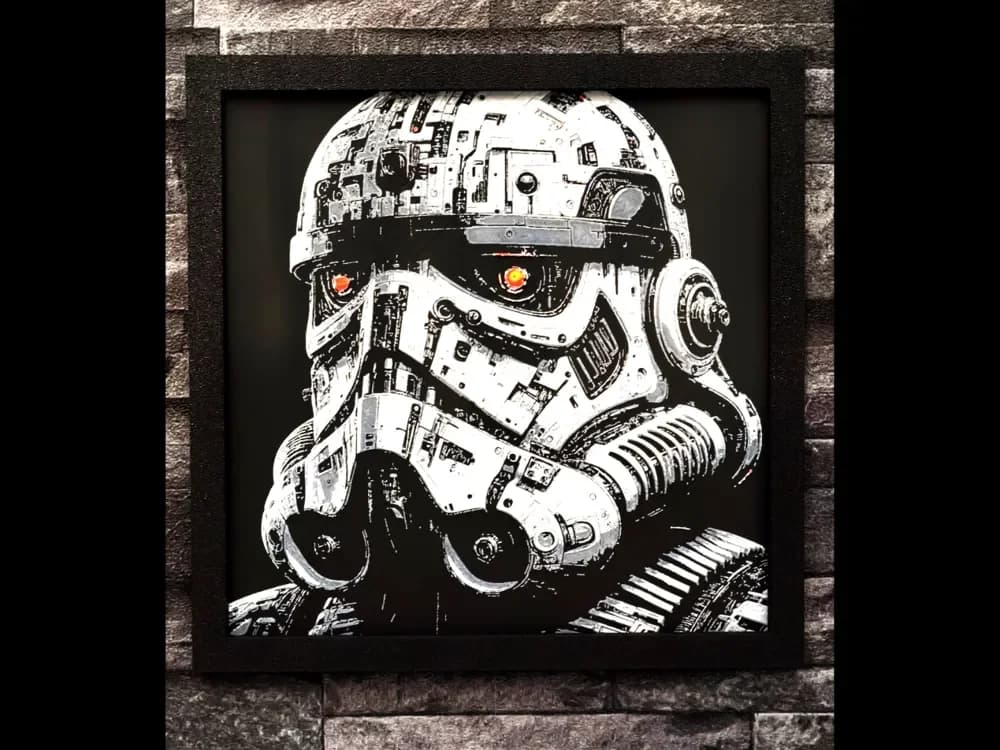 Hueforge Robot 4 colors by StefBull85 HueForge model: Hueforge Robot 4 colors by StefBull85