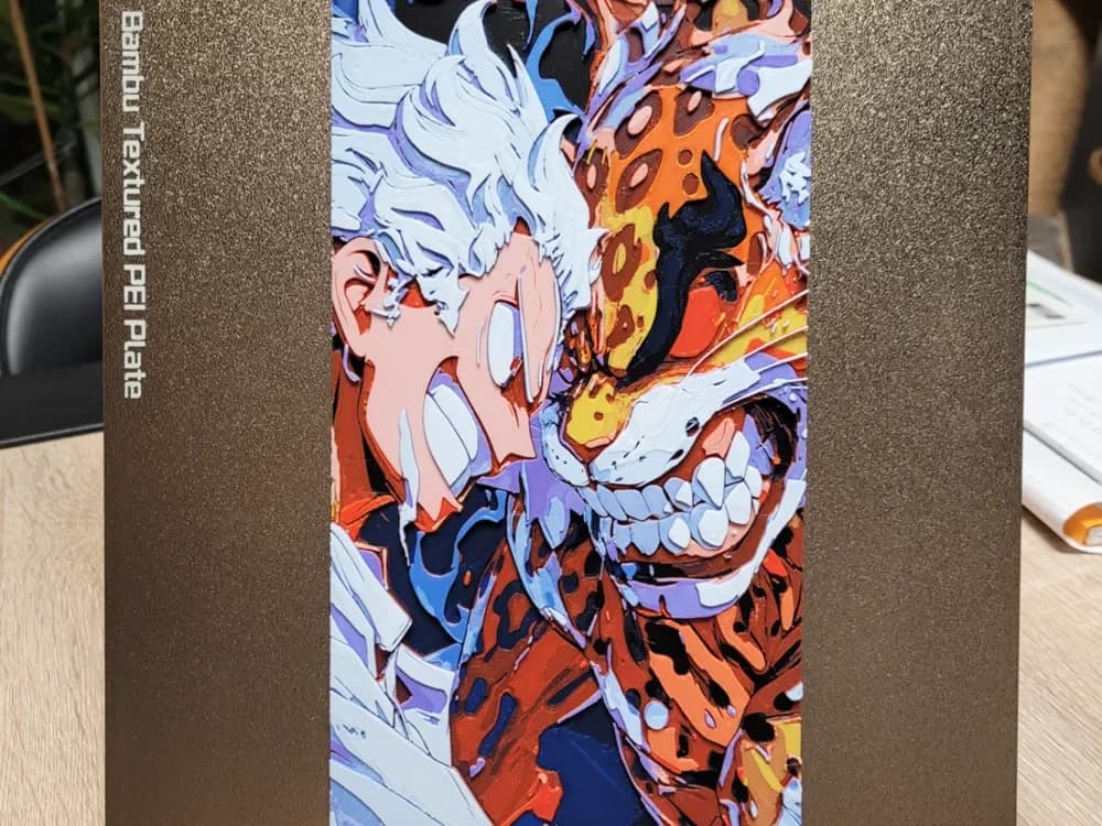 HueForge model: Luffy VS Rob Lucci - 132x235 by Vincent111