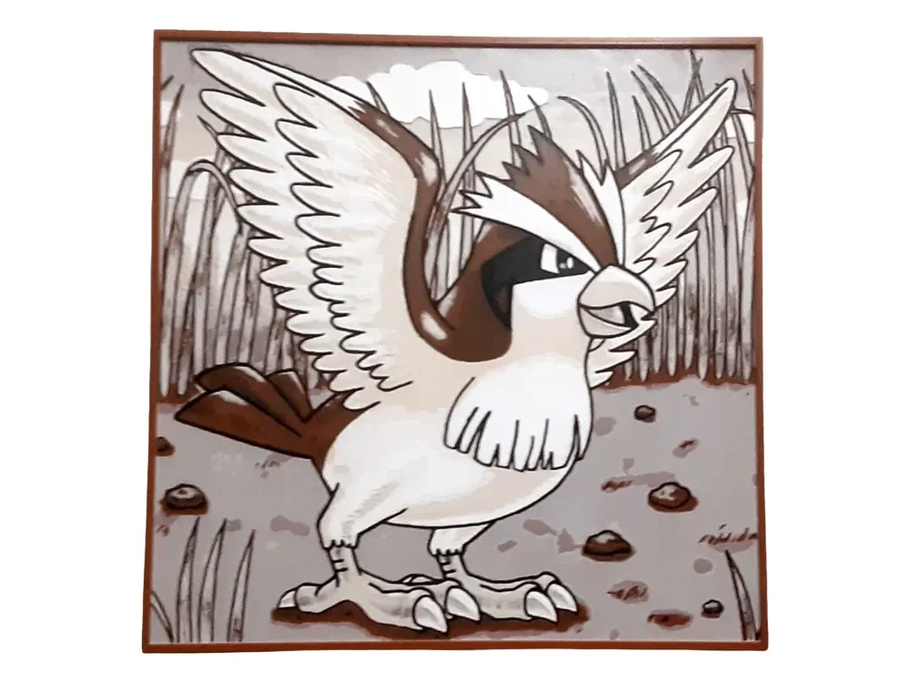 Pidgey Pokemon Hueforge Pidgeotto Pidgeot Flying by Elsie Moonshadow HueForge model: Pidgey Pokemon Hueforge Pidgeotto Pidgeot Flying by Elsie Moonshadow