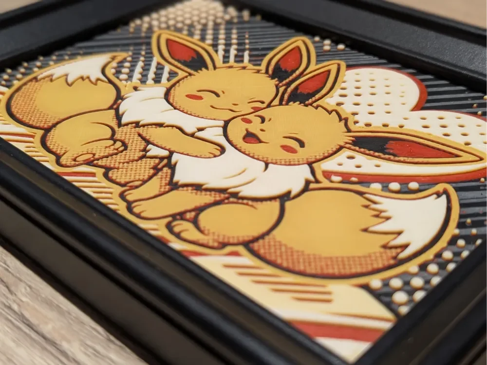 Eevee Hueforge 7x5 by Nextopia HueForge model: Eevee Hueforge 7x5 by Nextopia