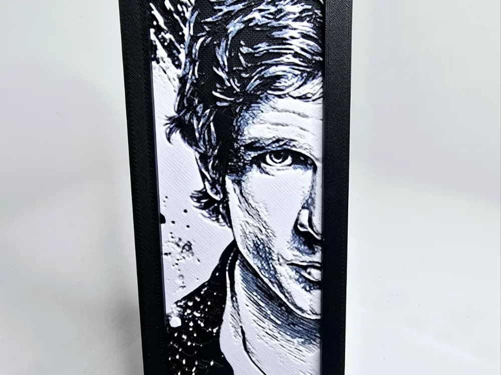 Han Solo Bookmark by Aprilk6366 HueForge model: Han Solo Bookmark by Aprilk6366