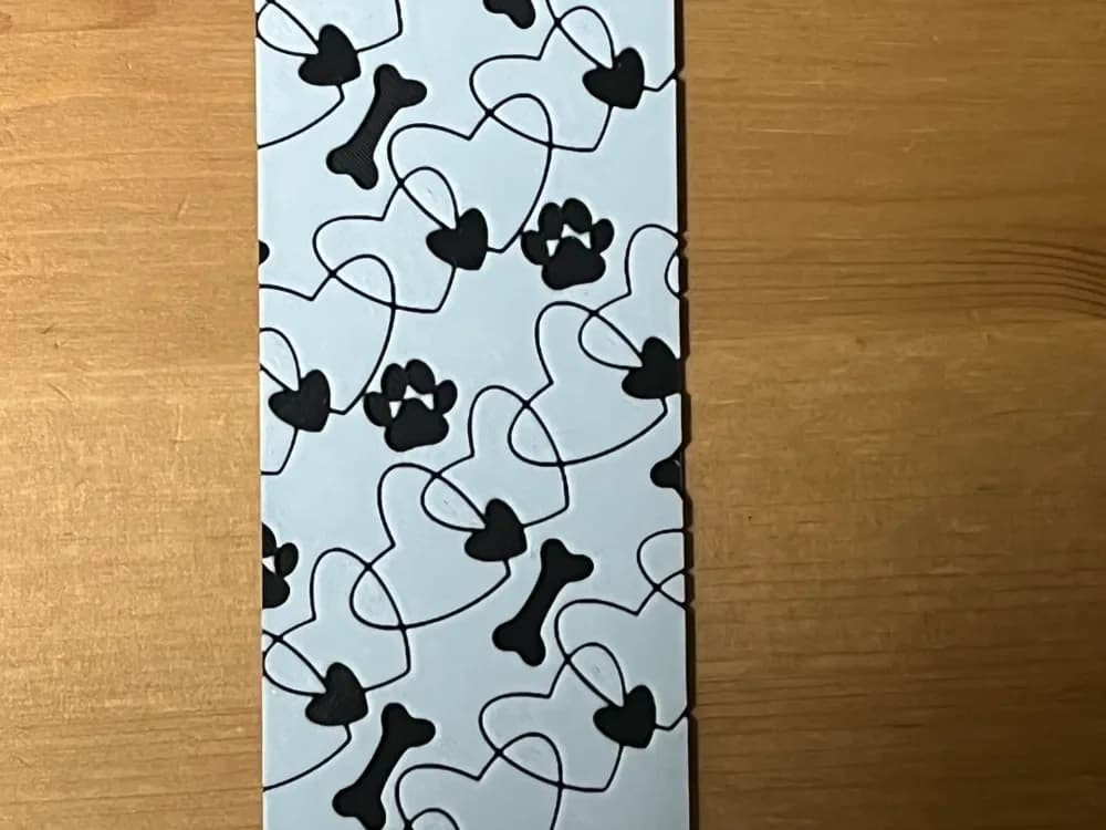 heart and paw bookmark by Morganja HueForge model: heart and paw bookmark by Morganja