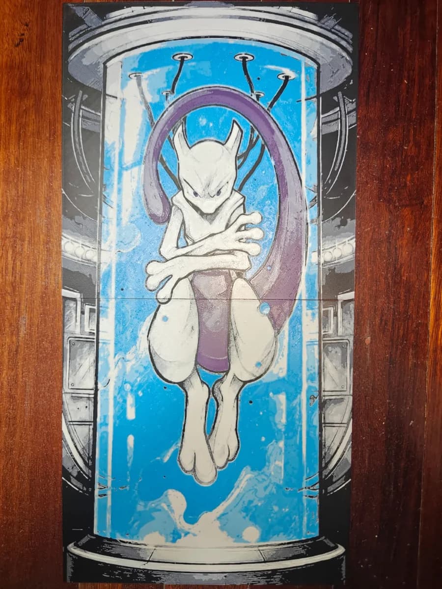 Mewtwo cloning tank by TheHueforgeLady HueForge model: Mewtwo cloning tank by TheHueforgeLady