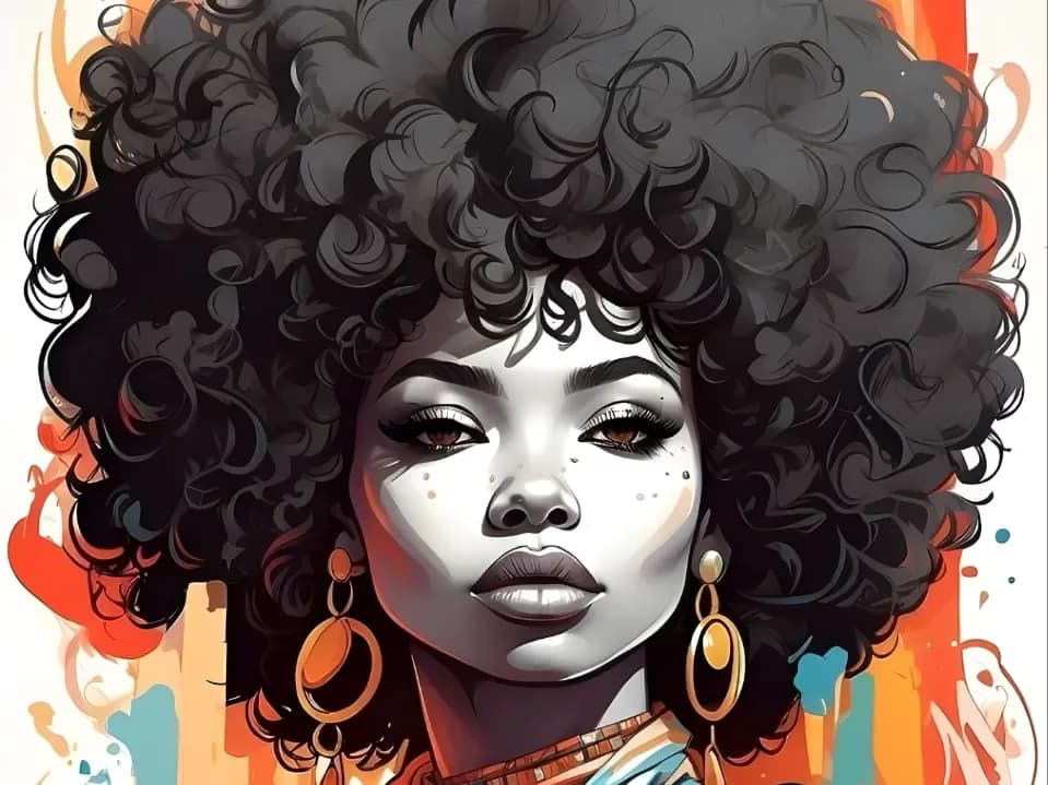 Urban African Queen_2 Hueforge by 3D Gallery Realm HueForge model: Urban African Queen_2 Hueforge by 3D Gallery Realm