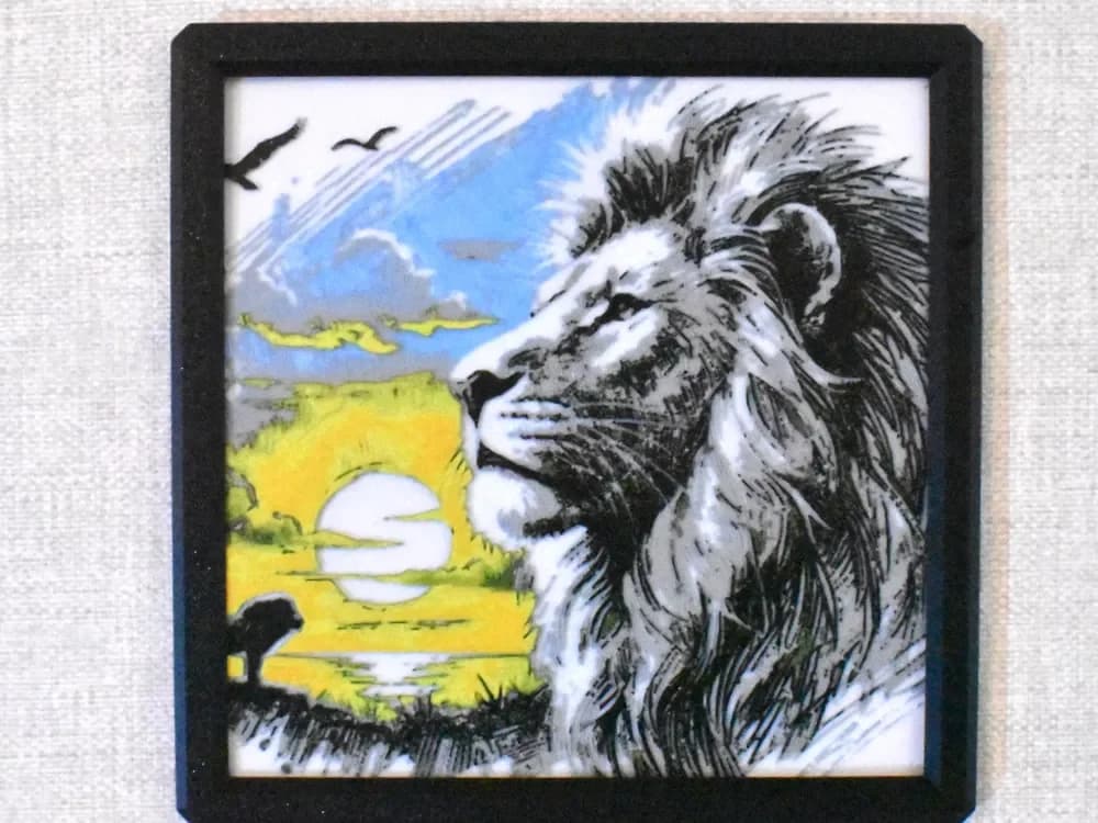 Mufasa Lion king Hueforge by Chris B HueForge model: Mufasa Lion king Hueforge by Chris B