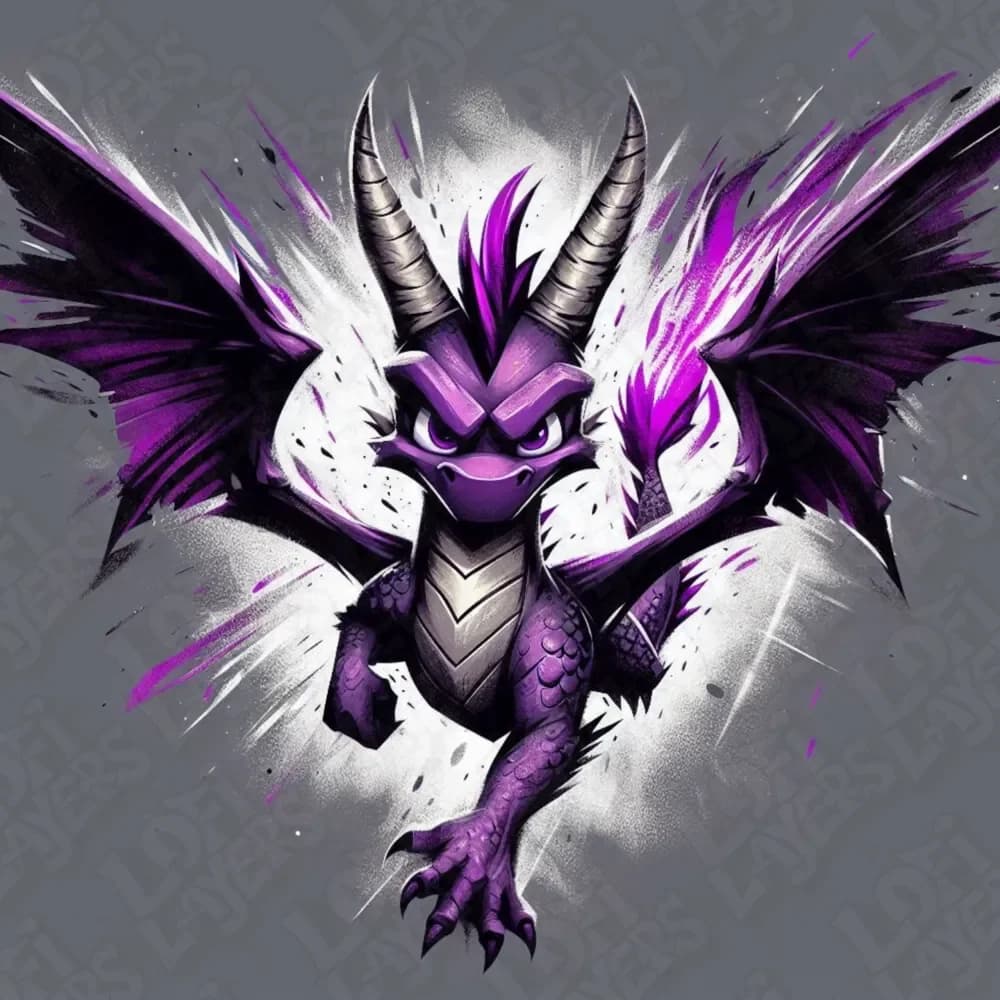 Spyro Hueforge by LoFi Layers HueForge model: Spyro Hueforge by LoFi Layers