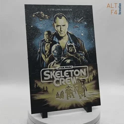 The skeleton crew poster - hueforge by Altf4-Formation HueForge model: The skeleton crew poster - hueforge by Altf4-Formation