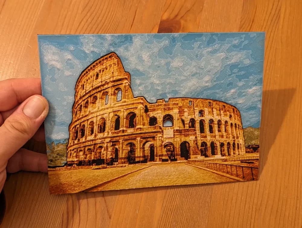 Colosseum - Double Hueforge by suaimondi HueForge model: Colosseum - Double Hueforge by suaimondi