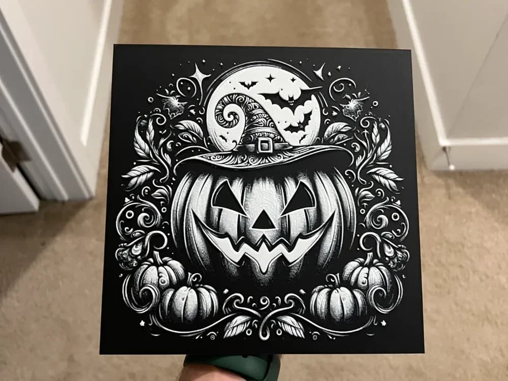 Pumpkin Witch Hueforge by RP47 Designs HueForge model: Pumpkin Witch Hueforge by RP47 Designs