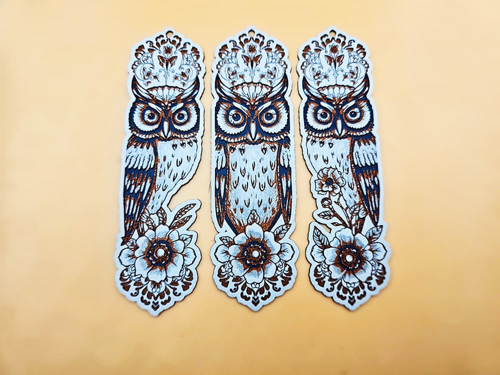 Ornate Owl Bookmarks - Hueforge - 4 Colors Ornate Owl Bookmarks - Hueforge - 4 Colors