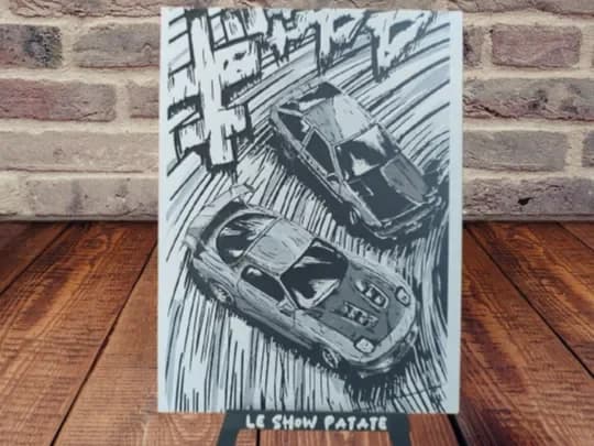 Plaque hueforge Initial D by leshowpatate HueForge model: Plaque hueforge Initial D by leshowpatate