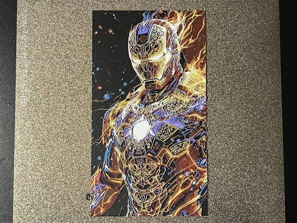 Iron Man Marvel Hero Hueforge by FantasyZ HueForge model: Iron Man Marvel Hero Hueforge by FantasyZ