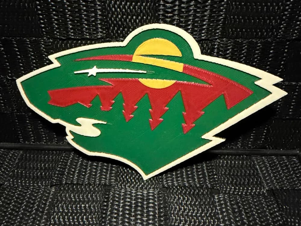 Minnesota Wild Logo - Hueforge by JoDau HueForge model: Minnesota Wild Logo - Hueforge by JoDau