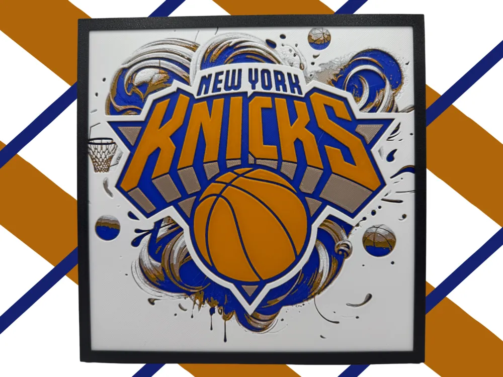 New York Knicks - NBA Hueforge by Canadian Gamer HueForge model: New York Knicks - NBA Hueforge by Canadian Gamer