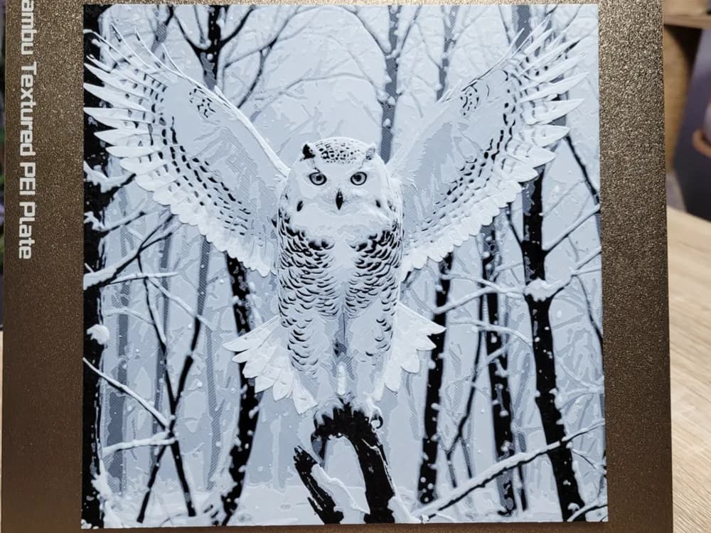 The Flight of the White Owl 2 - 200x200 by Vincent111 HueForge model: The Flight of the White Owl 2 - 200x200 by Vincent111