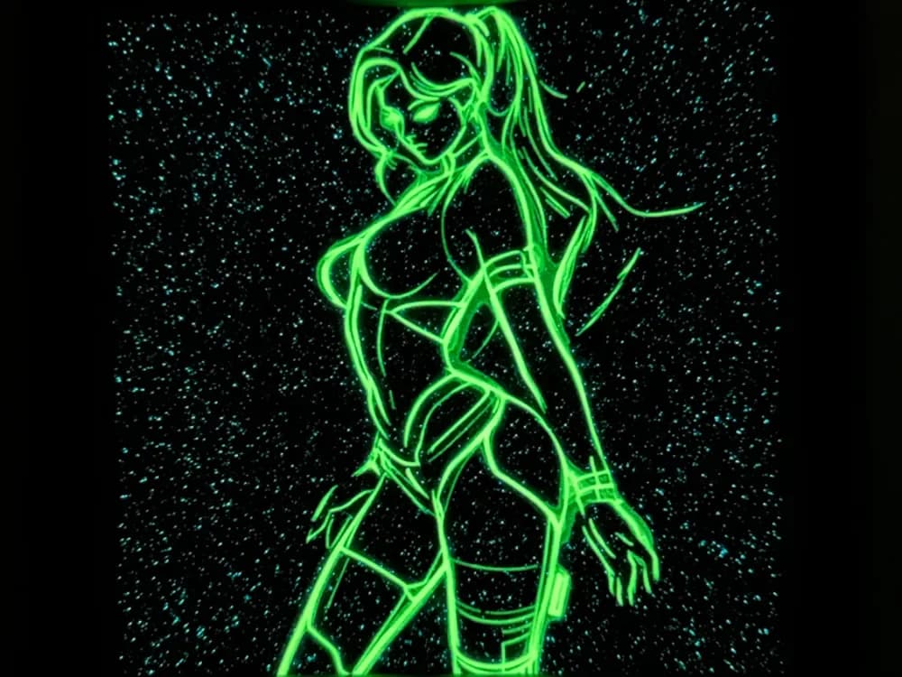 Glow in the Dark Silhouette Hueforge 1 by Hey Ben HueForge model: Glow in the Dark Silhouette Hueforge 1 by Hey Ben