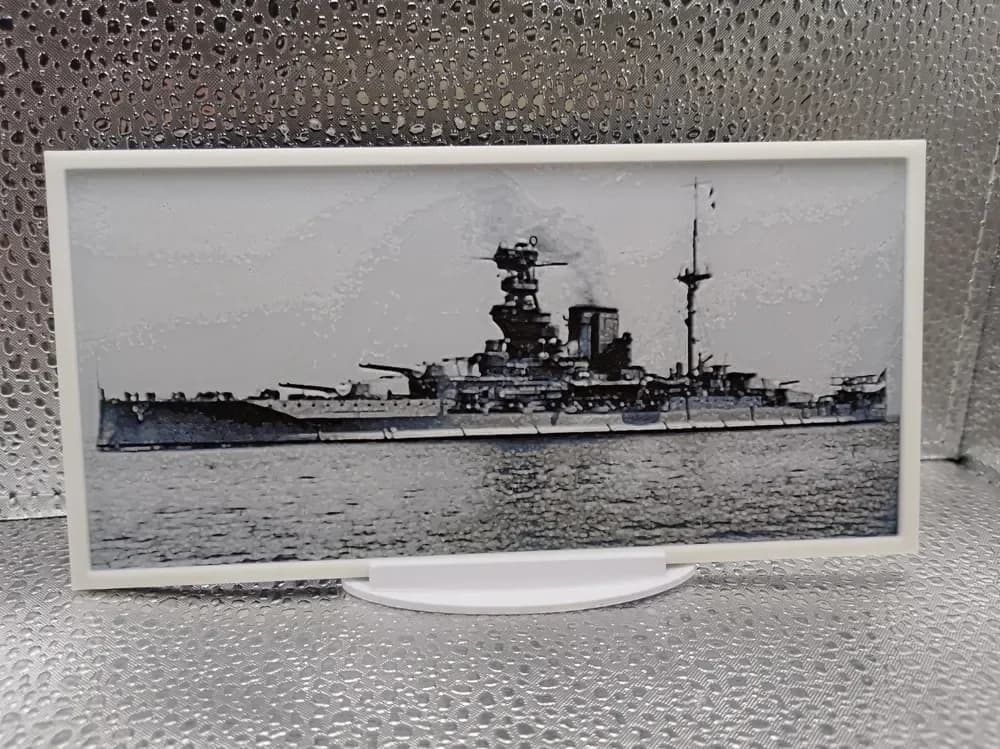 HMS Valiant hueforge by Borishotch Industries HueForge model: HMS Valiant hueforge by Borishotch Industries