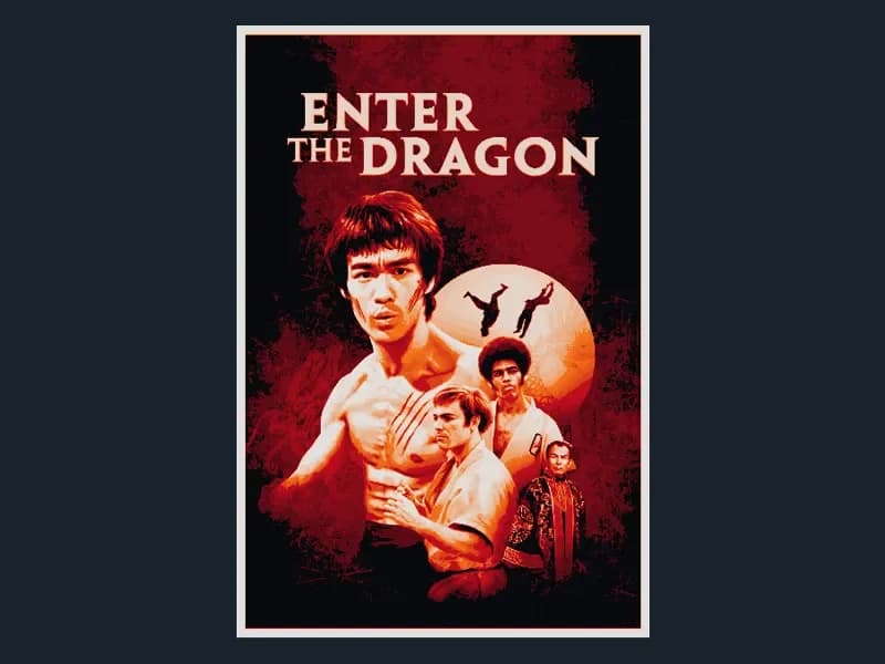 Enter the Dragon (Movie Poster - HueForge) by HugheCraft HueForge model: Enter the Dragon (Movie Poster - HueForge) by HugheCraft