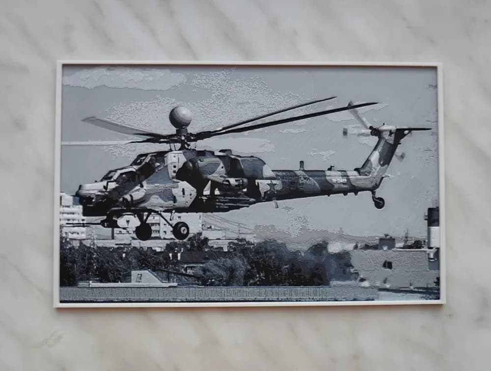 Mil Mi-28 - Hueforge by BeaN HueForge model: Mil Mi-28 - Hueforge by BeaN
