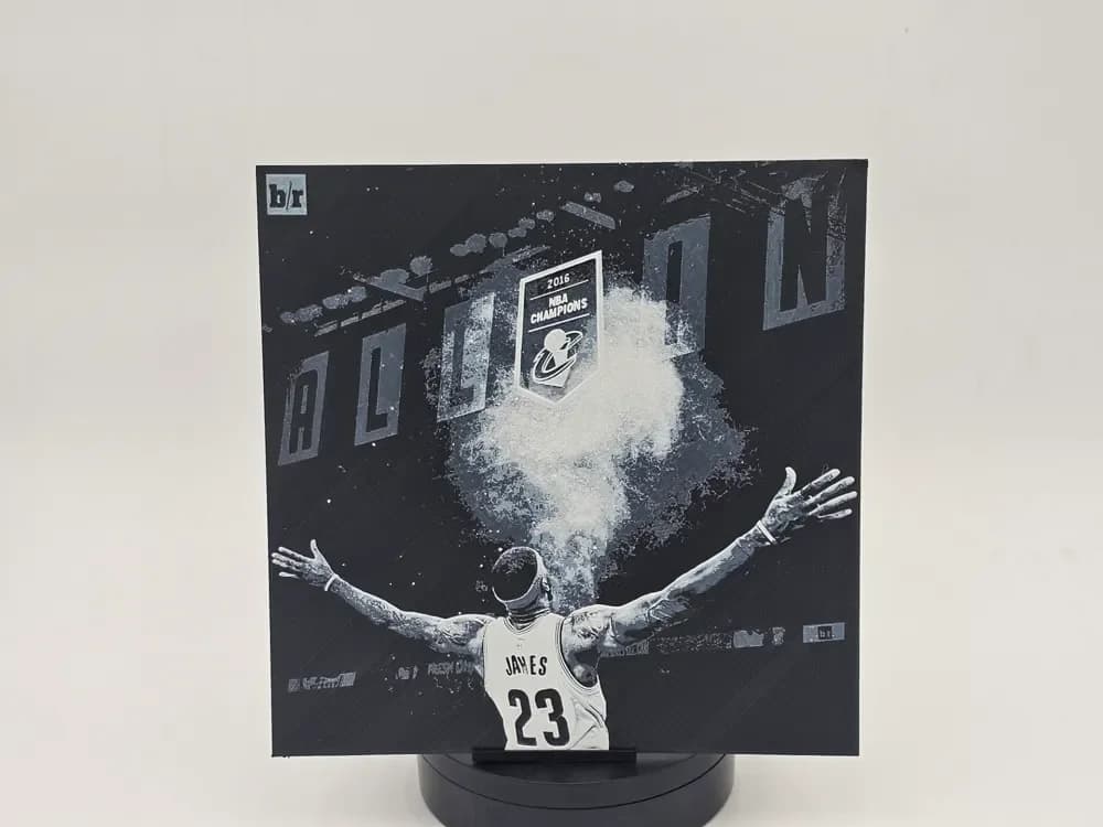 HueForge model: Lebron Chalk Toss Routine Hueforge by Loki