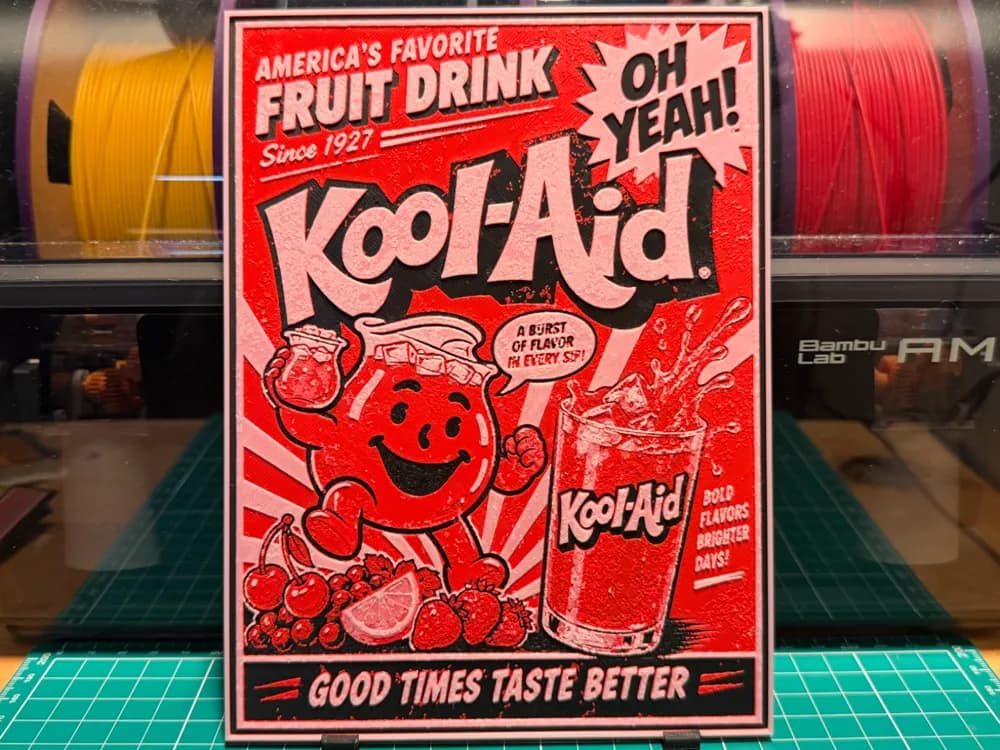 Kool-Aid Poster HueForge Kool-Aid Poster HueForge