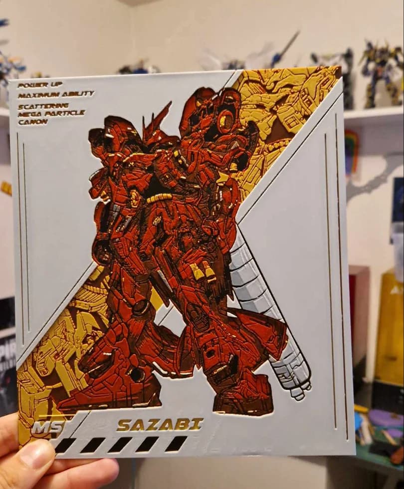 Sazabi - Gundam Hueforge by Dakiren HueForge model: Sazabi - Gundam Hueforge by Dakiren