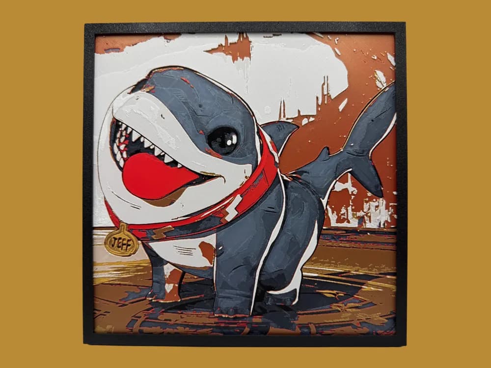 Jeff The Land Shark - Marvel Rivals by Canadian Gamer HueForge model: Jeff The Land Shark - Marvel Rivals by Canadian Gamer