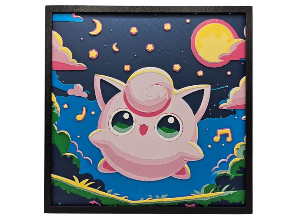 Jigglypuff's Lullaby by BusyKikiBee HueForge model: Jigglypuff's Lullaby by BusyKikiBee