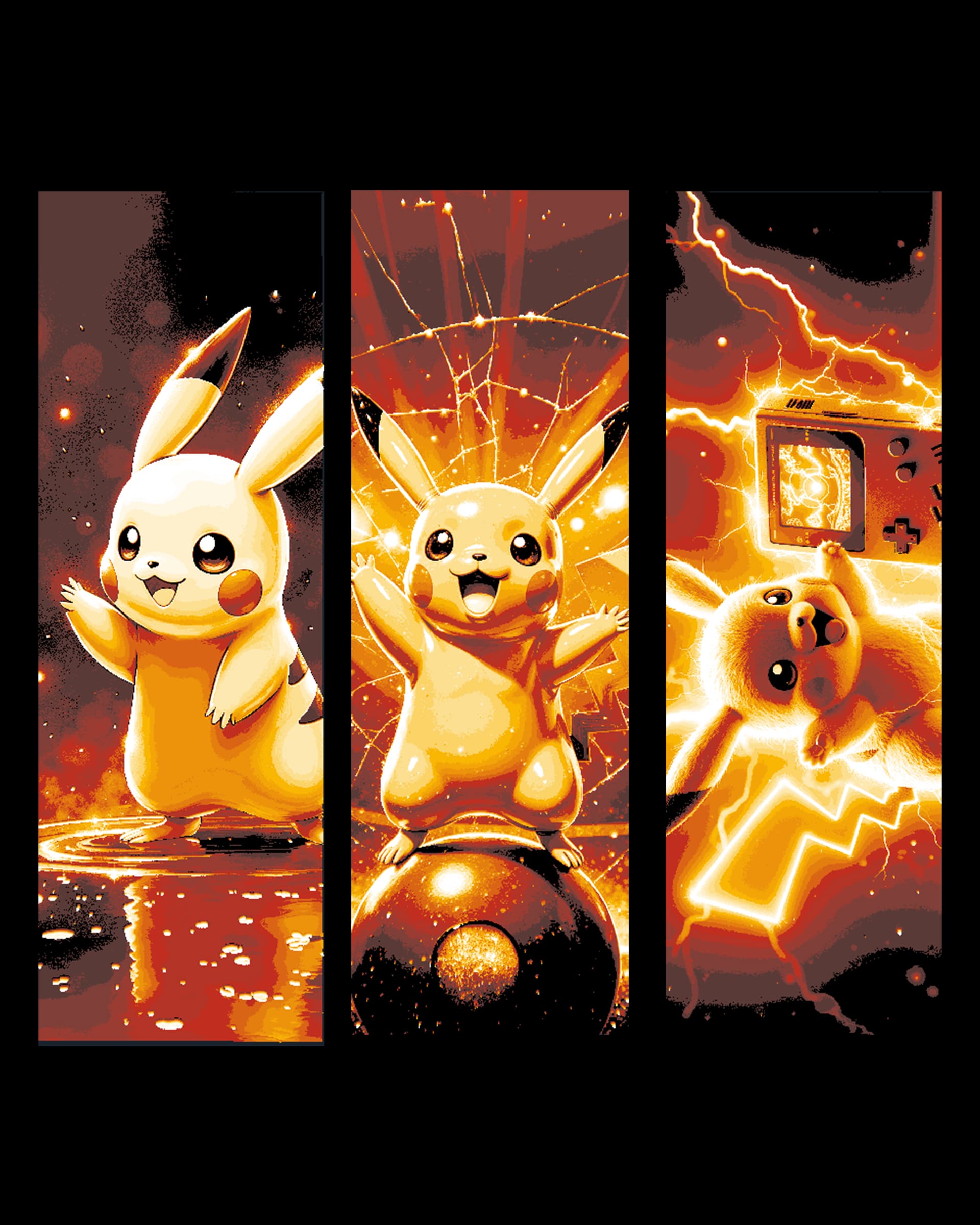 Fan art Pokémon love - Pikachu showing off for the portrait - set of bookmarks by BooneCo3d HueForge model: Fan art Pokémon love - Pikachu showing off for the portrait - set of bookmarks by BooneCo3d