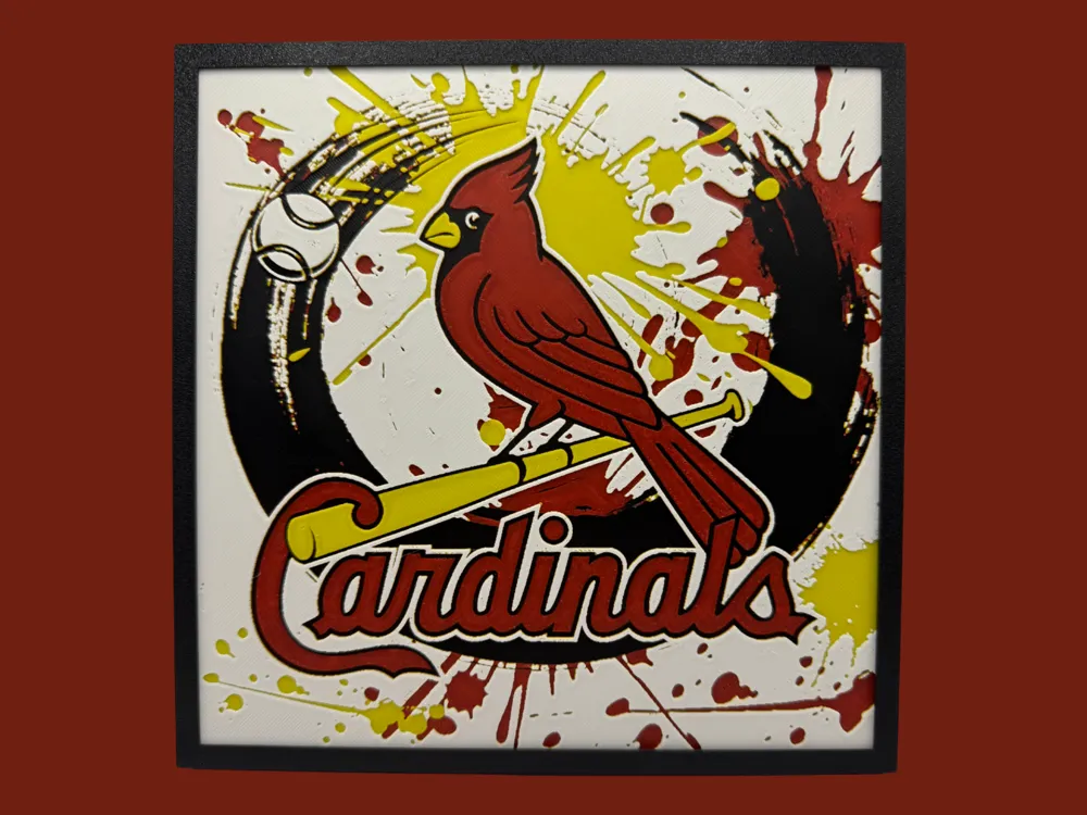 Cardinals - Series 2 - MLB by Canadian Gamer HueForge model: Cardinals - Series 2 - MLB by Canadian Gamer