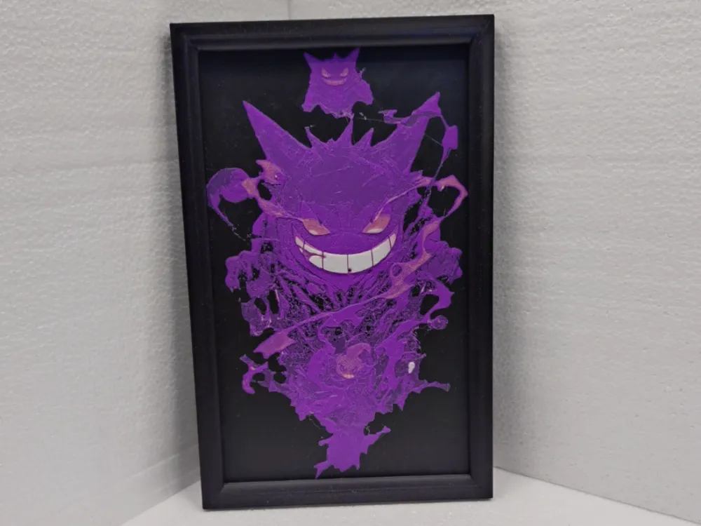 Pokemon Gengar II by Asgar3D HueForge model: Pokemon Gengar II by Asgar3D