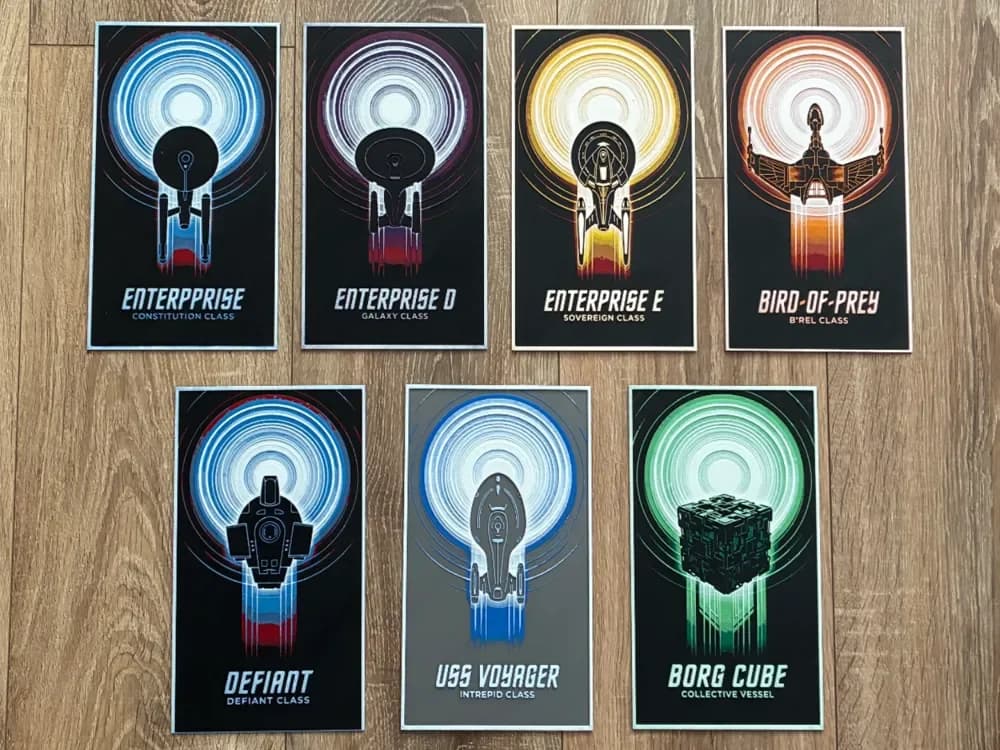 Starfleet Heritage: The Chroma Series by logick2 HueForge model: Starfleet Heritage: The Chroma Series by logick2