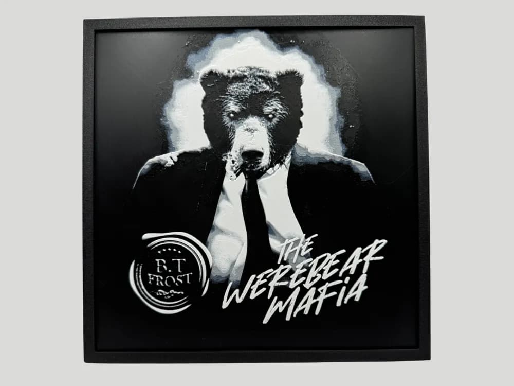 The Werebear Mafia - Detective Runewall Series by Canadian Gamer HueForge model: The Werebear Mafia - Detective Runewall Series by Canadian Gamer