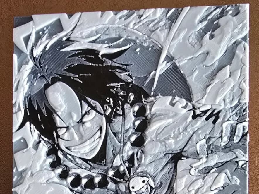 Hueforge - One Piece - Ace 1 Hueforge - One Piece - Ace 1