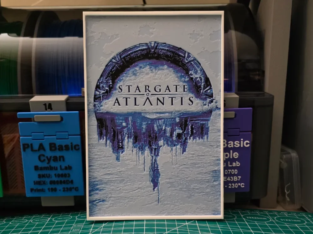 Stargate Atlantis Poster – Hueforge Art by Lumpy3D HueForge model: Stargate Atlantis Poster – Hueforge Art by Lumpy3D