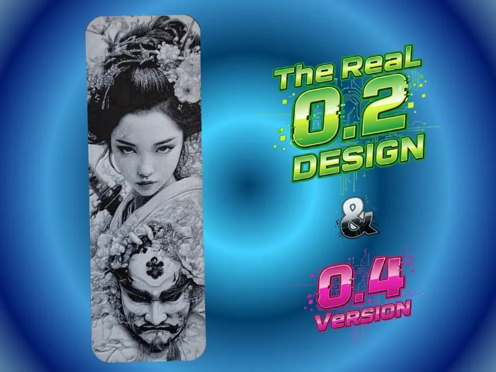 Geisha Bookmark by Atrus Design HueForge model: Geisha Bookmark by Atrus Design