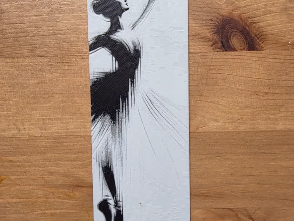 Ballet Dancer Bookmark by Morganja HueForge model: Ballet Dancer Bookmark by Morganja