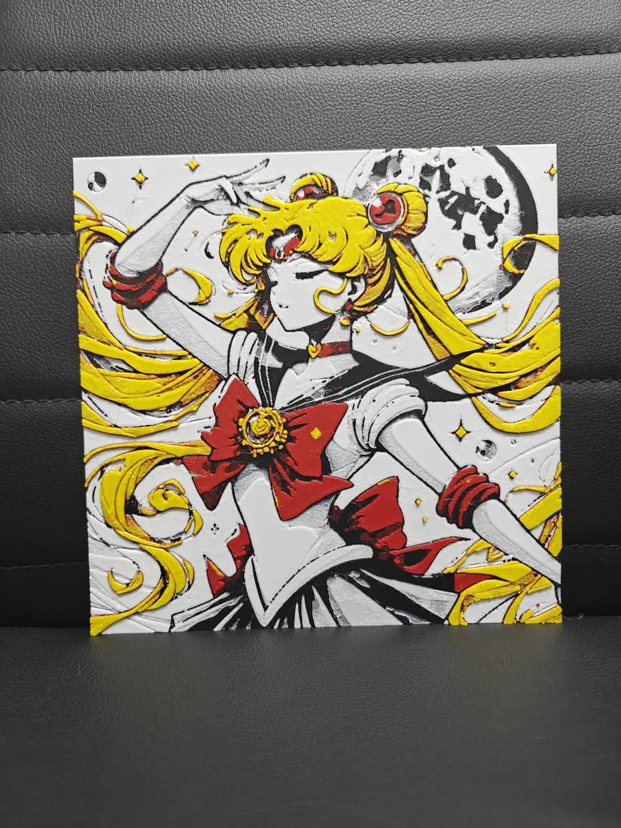 Sailor Moon by TheHueforgeLady HueForge model: Sailor Moon by TheHueforgeLady