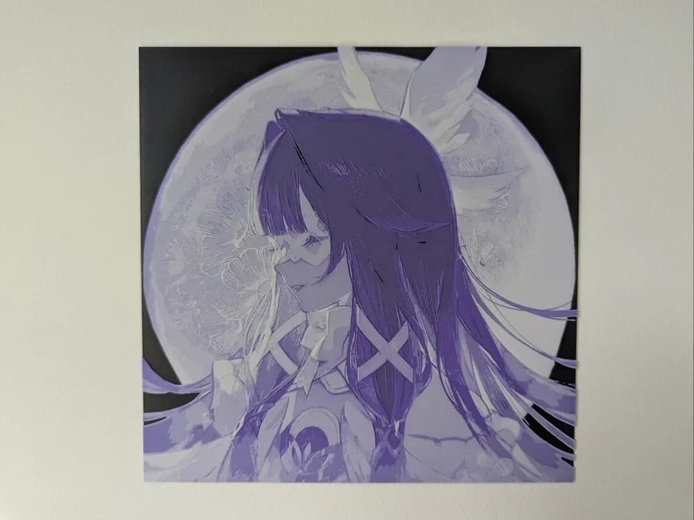 HueForge model: Genshin Impact - Columbia Hueforge (Art by 夜) by Razel