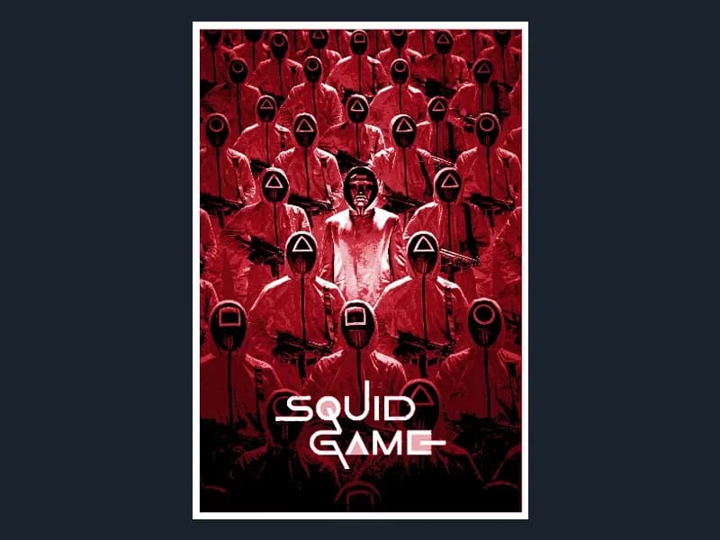 Squid Game (Series Poster - HueForge) by HugheCraft HueForge model: Squid Game (Series Poster - HueForge) by HugheCraft